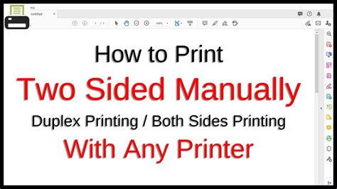 How to Manually Print Double Sided: A Comprehensive Guide with Insights